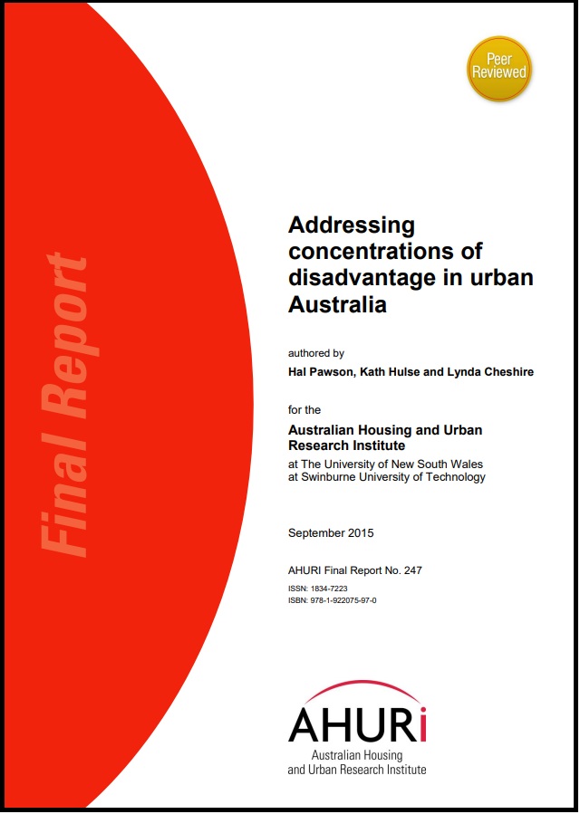 Addressing concentrations of disadvantage in urban Australia report