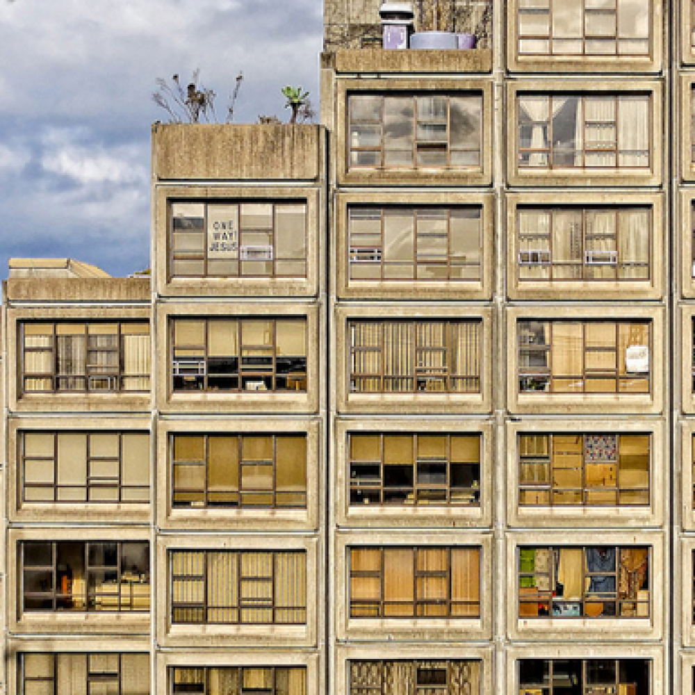 Cubed appartments stacked