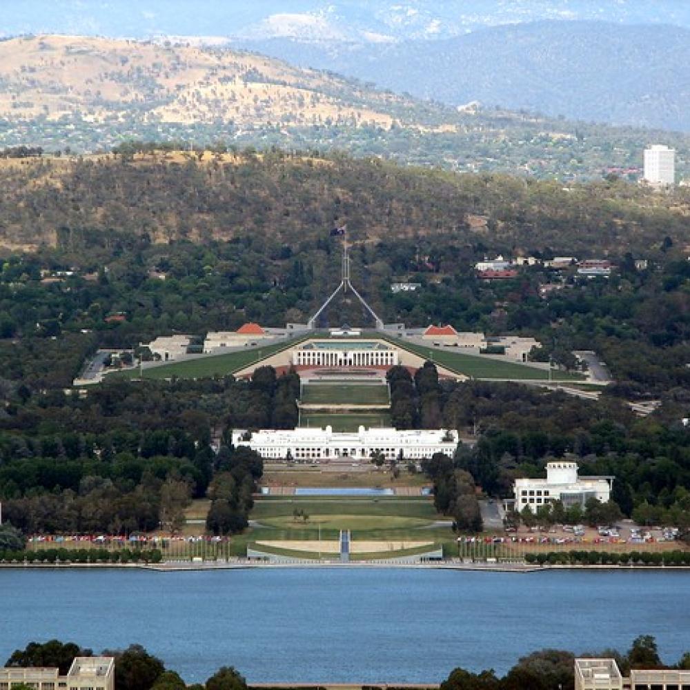 High shot of parliament house