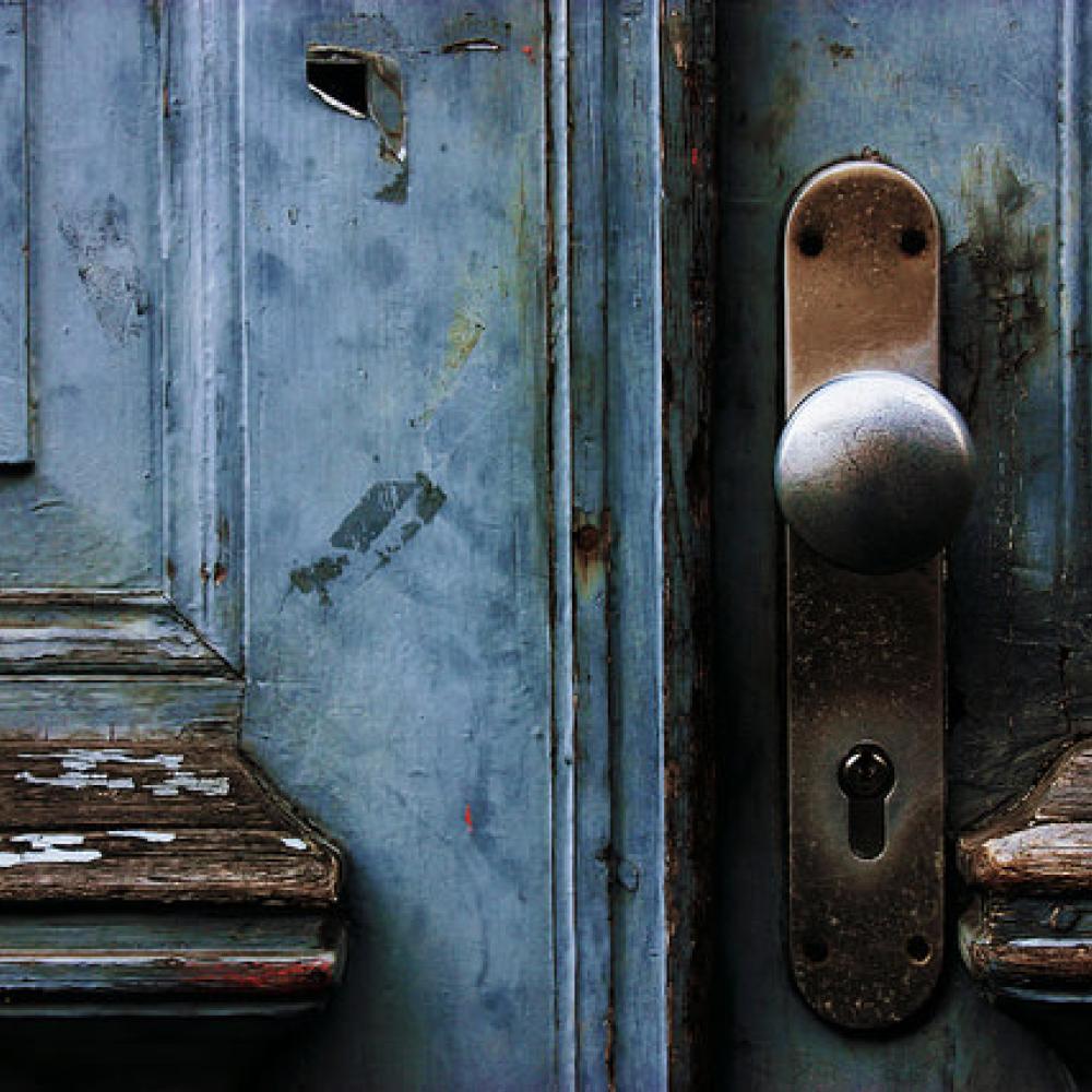 Rusted door handle