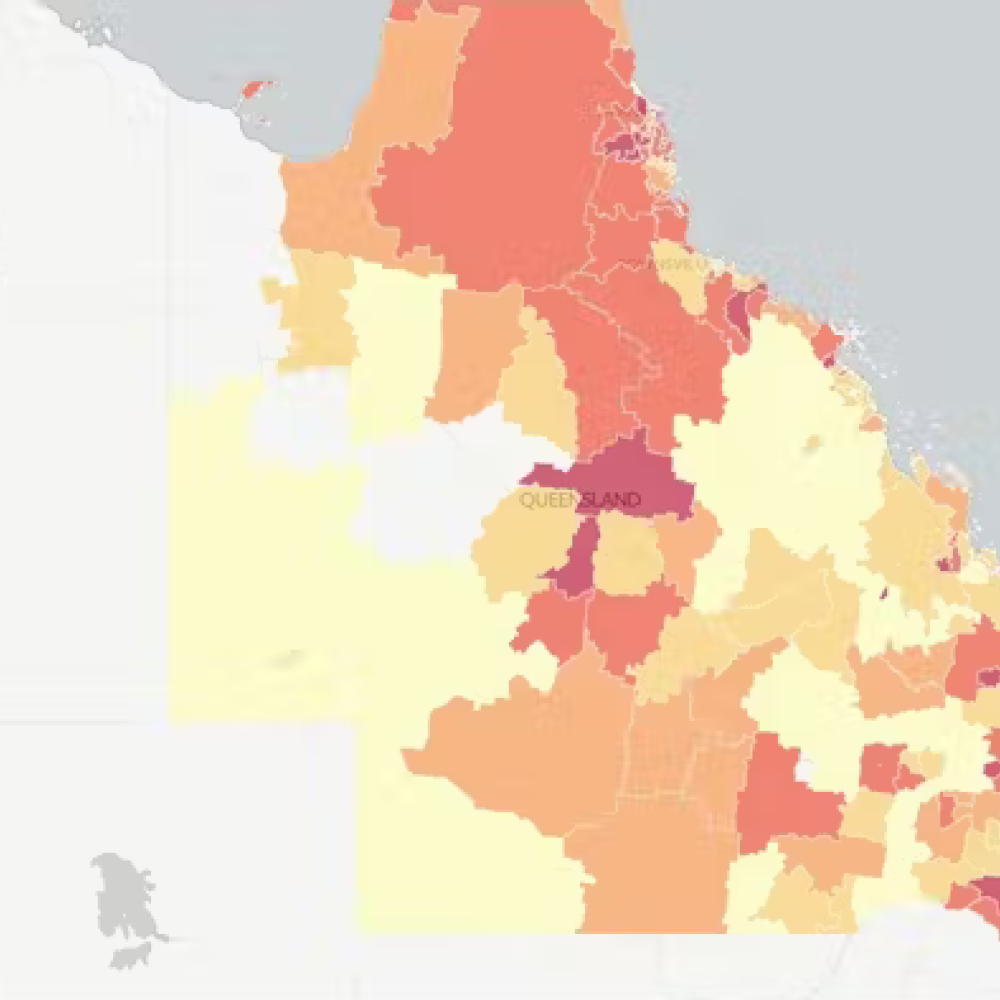 Map of QLD