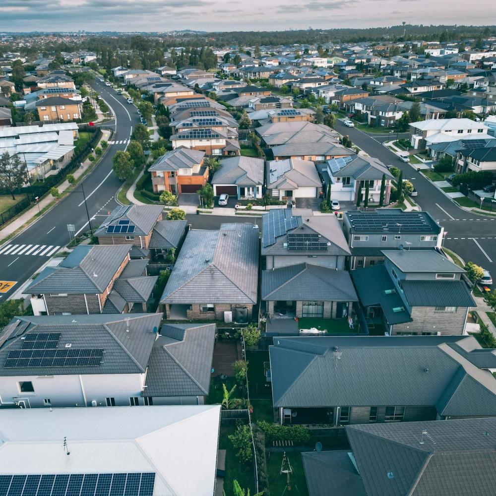 Eagle eye view of a housing