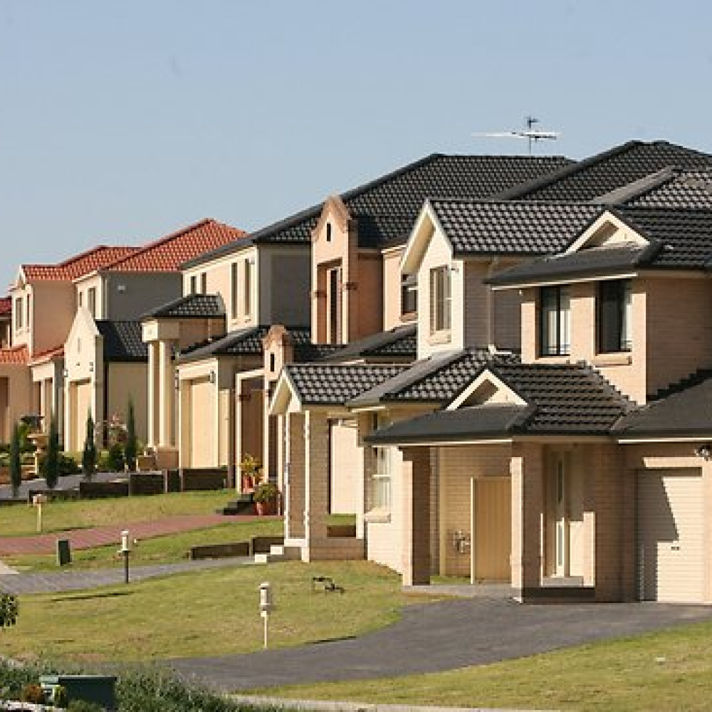 Suburban houses