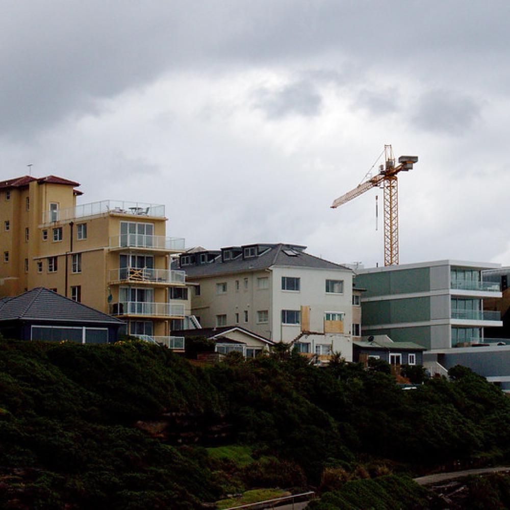 Apartments on a hill